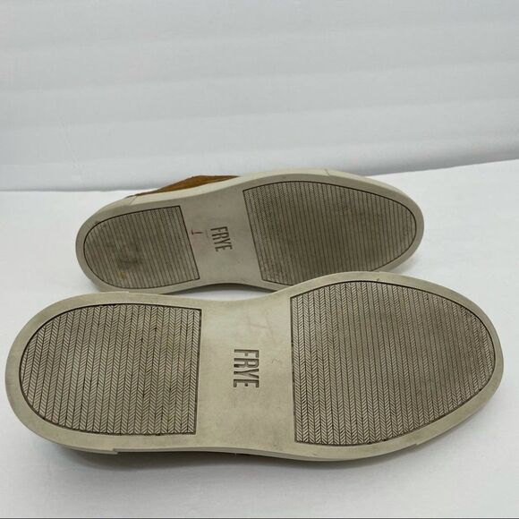 Men’s Frye Gabe Gorge Oxford Slip On Suede Sneakers in Copper main image 5